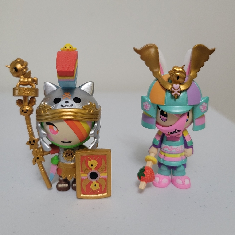 Bundle Of Tokidoki Kawaii Princess Warriors Figures